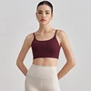 Sexy Backless Sports Bra Gym Workout Top Thin Slings Yoga Vest High Impact Fitness Bralette Crop Top Running Tight Underwear 2