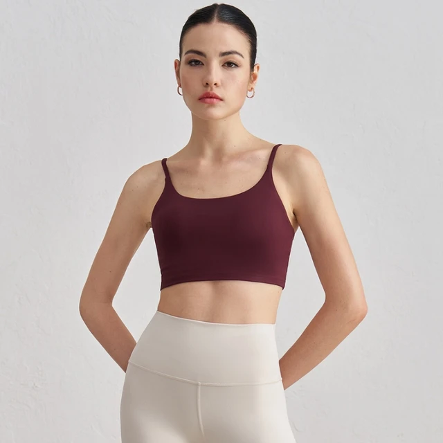 Sexy Backless Sports Bra Gym Workout Top Thin Slings Yoga Vest High Impact Fitness Bralette Crop Top Running Tight Underwear 2
