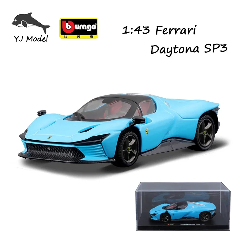 Bburago 1/43 Ferrari Daytona Sp3 Diecast Lega Modello Di Auto Simulazione In Metallo Modello Di Auto Ornamento Giocattolo Collezione Regalo Giocattolo