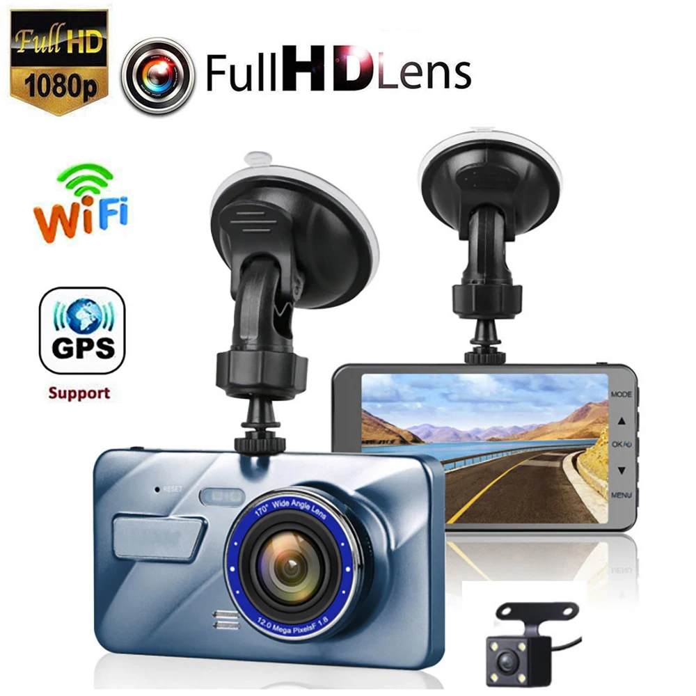 

Car DVR WiFi Full HD 1080P Dash Cam Rear View Vehicle Camera Video Recorder Night Vision Auto Dashcam GPS Logger Car Accessories