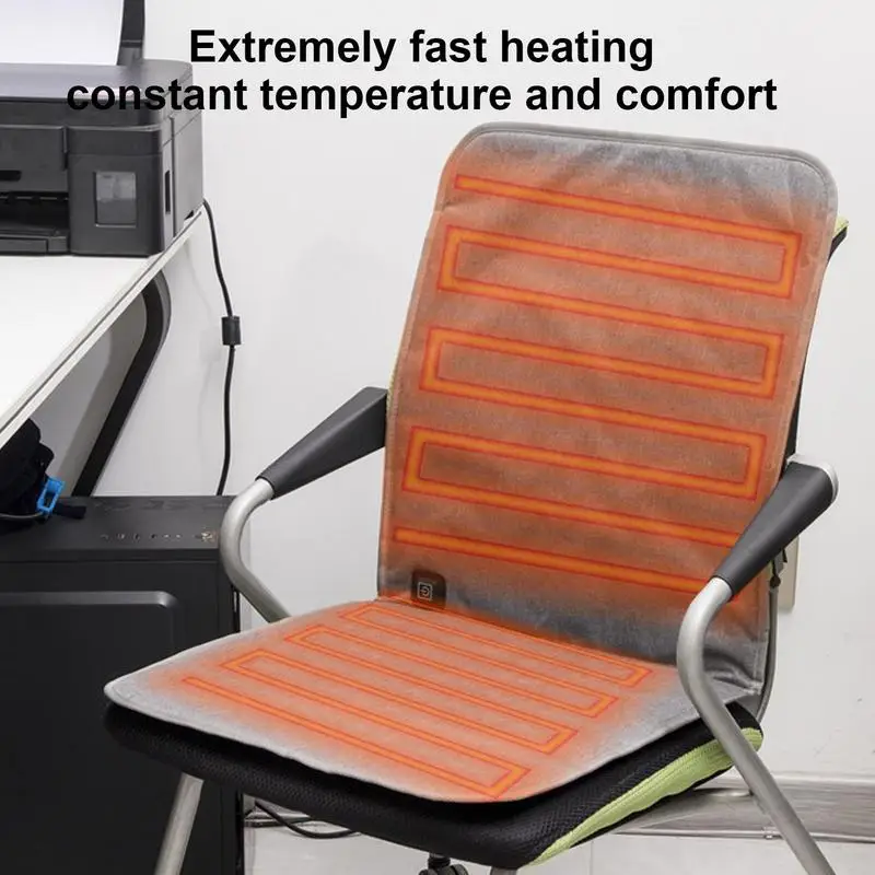 Electric Blanket Rechargeable  Heated Office Chair Cushion - Home