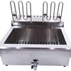 Electric 220V Deep Fryer Machine For Chips Chicken Large Capacity 20L 30L Frying Machine With Oil Drain Faucet 6000W 5