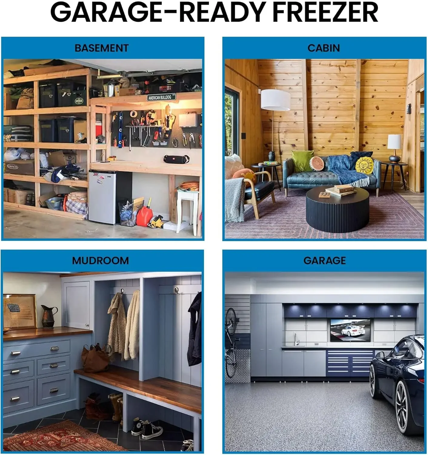 Fully Convertible Freezer/Fridge 7 Cu Ft Chest Freezer Garage-Ready Manual Defrost Large Chest Freezer Chest Deep Freezer Large 6