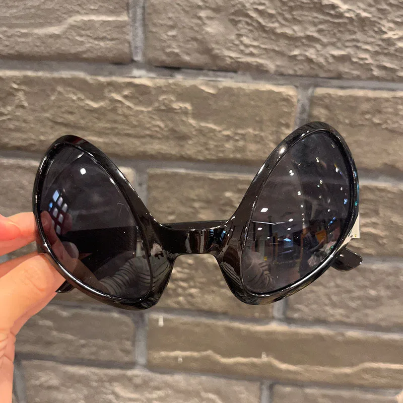 Stylish Alien-Inspired Green & Rainbow Sunglasses for Fun Parties and Novelty Gifts