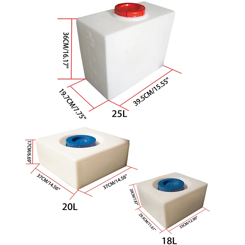 RV Water Tank Leak Proof Food Grade Fresh Water Container for Trailers Campers Boats Yacht PE Storage Bucket