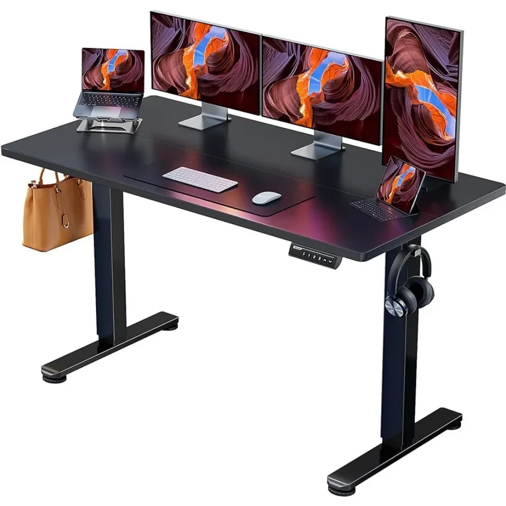 

Height Adjustable Electric Standing Desk Table for Laptop 55 X 28 Inches Sit Stand Up Desk Room Desks Furniture Computer Tables