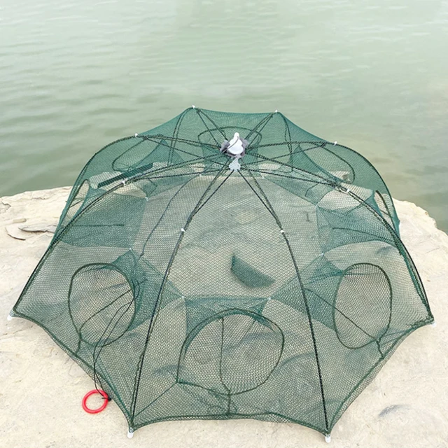 Automatic Folding Fishing Network Outdoor Umbrella Trap Type Fishing Net  Shrimp Cage Nylon Fish Trap Cast Net Fishing Supplies - AliExpress