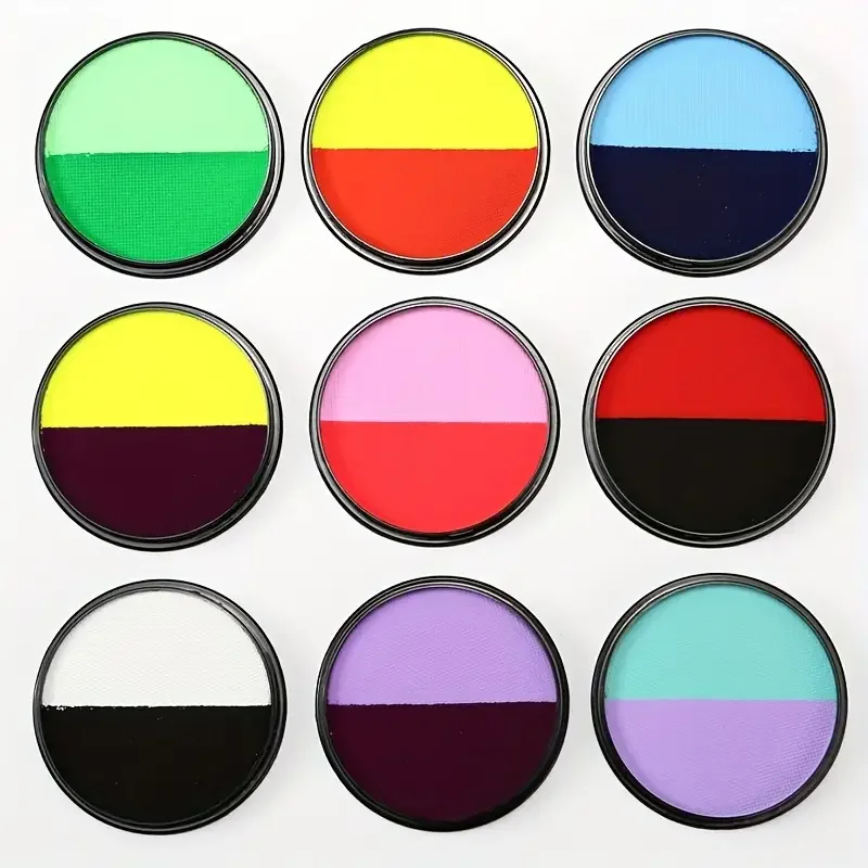 30g Double Color Water Based Body Face Paint DIY Body Painting For Cosplay Festival Opera Halloween Party Face Painting Makeup 5