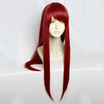 Parrucca sintetica per Halloween, giochi di ruolo, feste, carnevale, parrucca cosplay rossa Royal Sumire Yoshizawa