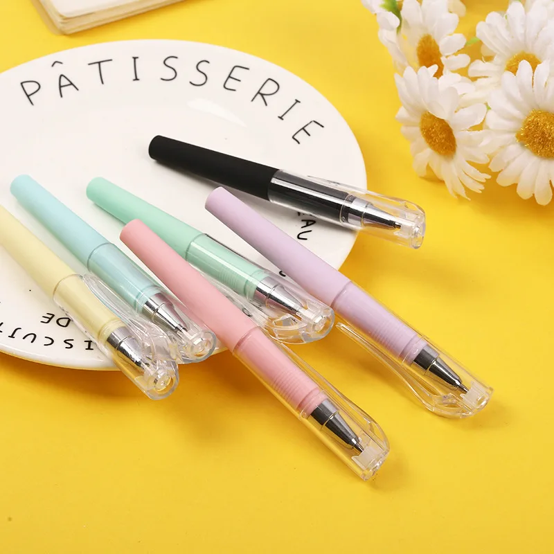 

72PCS Mini Pen Short Easy To Carry Neutral Gel Black Pen Student Supplies 0.5mm Mini Signature Pen Writing Supplies