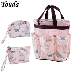 Youda Waterproof Cosmetic Bags Women Travel Storage Bag Toiletry Organize Make Up Handbag Ladies Zipper High Capacity Wash Pack