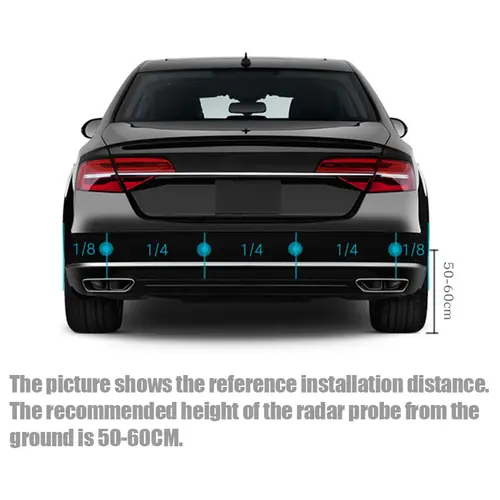 Car LED Parking Sensor Kit with 4 Radar Accurate Digital Display of Obstacle Distance Alarm Parktronic Kit Suitable For Most Car - Image 2