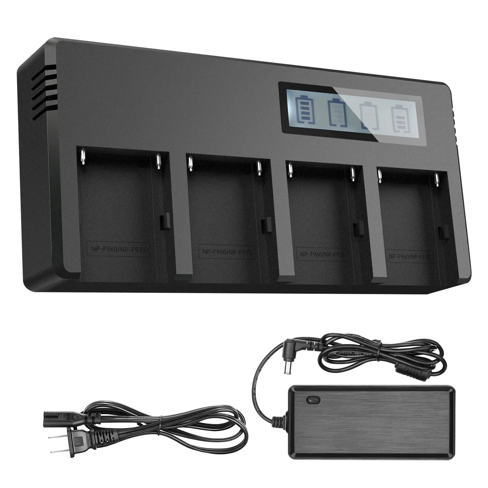 DSTE NP-F970 NP-F950 Oplaadbare batterij (2 stuks) en Smart LED Dual USB- oplader, compatibel met Sony CCD-SC5, CCD-SC5/E, CCD-SC55E, CCD-SC55, CCD- SC6, CCD-SC65, CCD-SC7