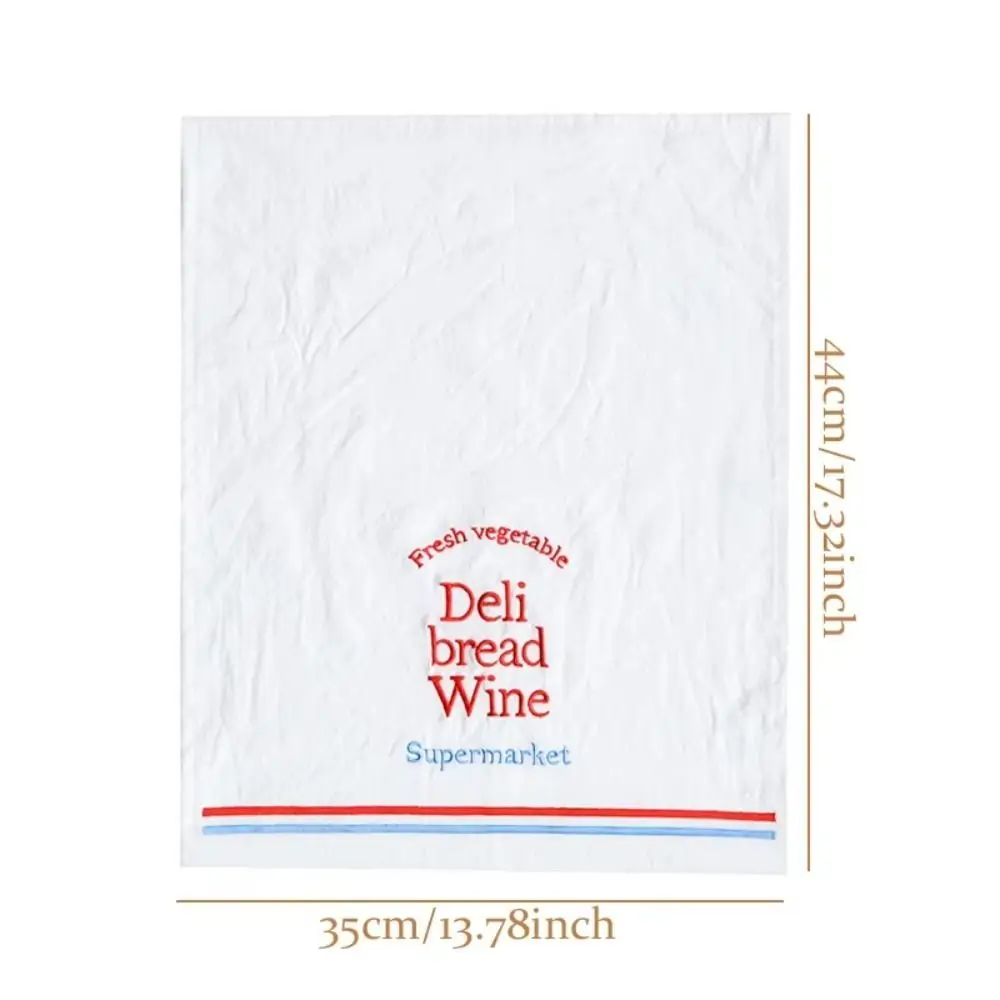 Cotton Napkins Creative Vintage English Letter Desktop Mat Square Embroidered Table Decoration Cloth Home