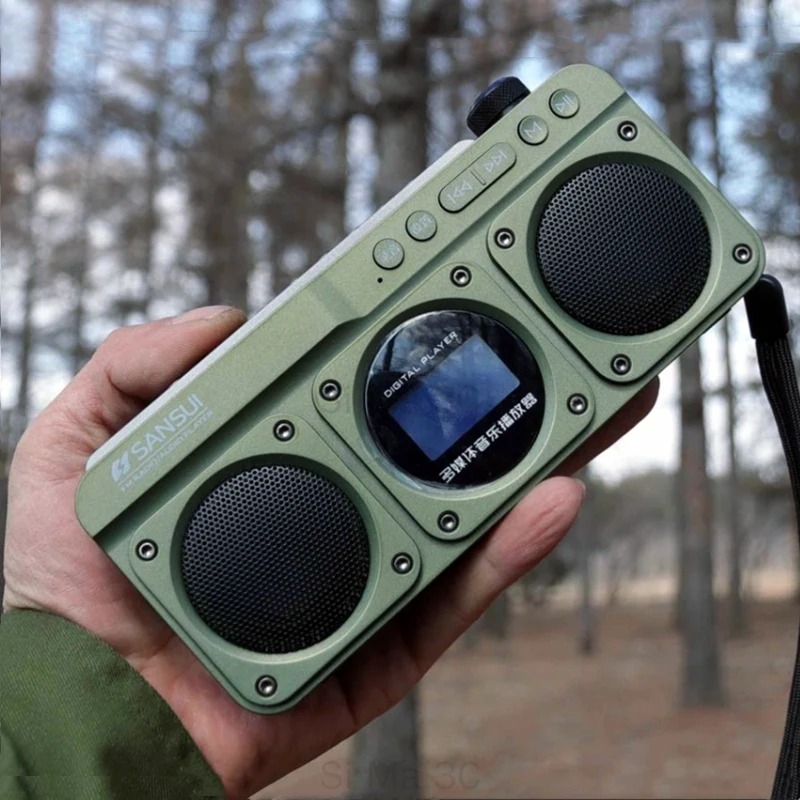 SANSUI F28 Portable FM Radio MP3 Walkman Outdoor Card Wireless