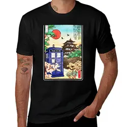 Retro Tokyo Japan Building Scenery Modern Style T - Shirt - S (Black)