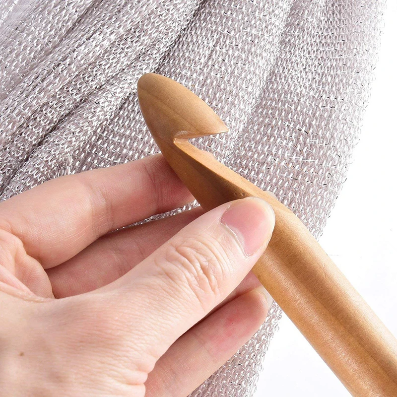 Bamboo hook knitting needle 12 hand tools crochet 25cm DIY hand knitting process