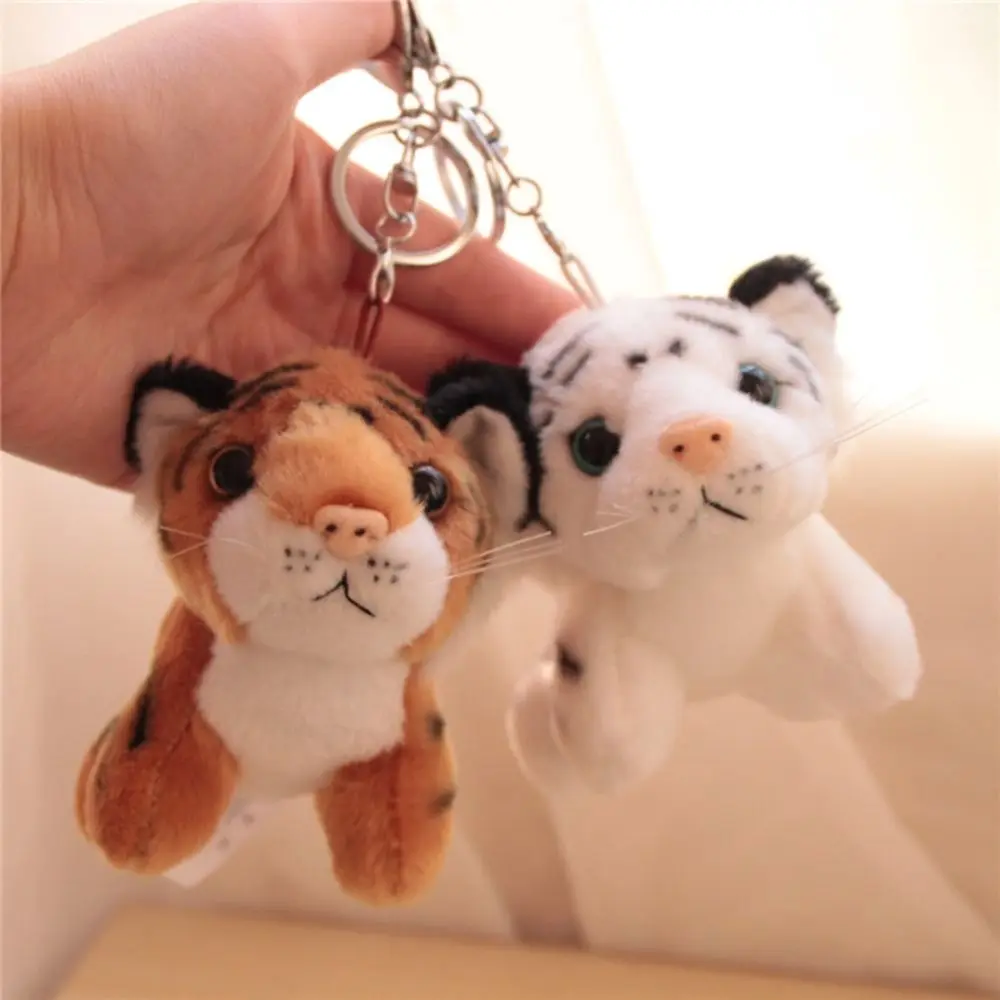 Soft Plush Tiger Keychain Stuffed Animal Decoration