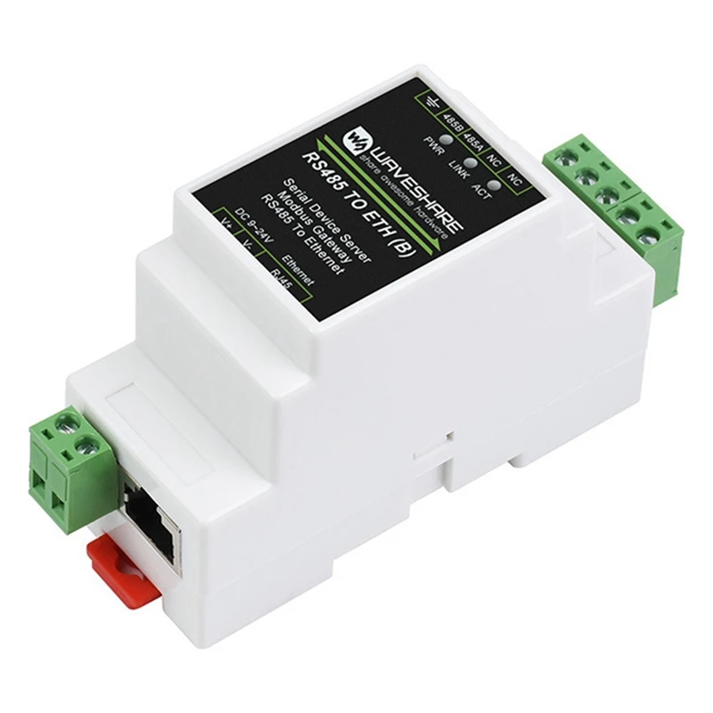 Waveshare промышленный последовательный сервер RS485 к RJ45 Ethernet TCP/IP порт модуля