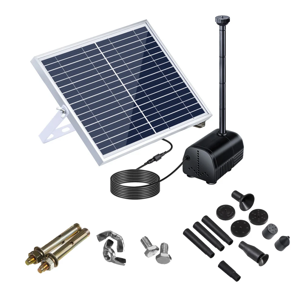 High-power Solar Landscape Fountain 17V 10W Equipment Solar Water Pump Garden Fountains Decorative Fountain