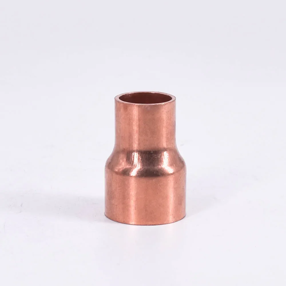 Hose Pipe Fitting Pipe Fitting Air Conditioner Fitting Water Pipe Fitting 6.35 8 10 12.7 15 16 19 25 28 32mm Pure Copper End Feed Solder Reducer Plumbing Pipe Fitting Connector Coupler Air Conditioner