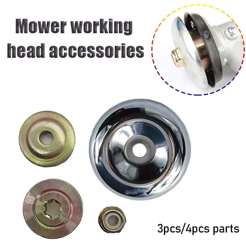 Grass Trimmer Head Grass Trimmer Brush Cutter Accessories Mower Accessories 3/4pcs Universal Trimmer Working Head Mower Collar Nut Thrust Plate Guard Washer Kit Accessories Lawn Trimmers & Brush Cutters