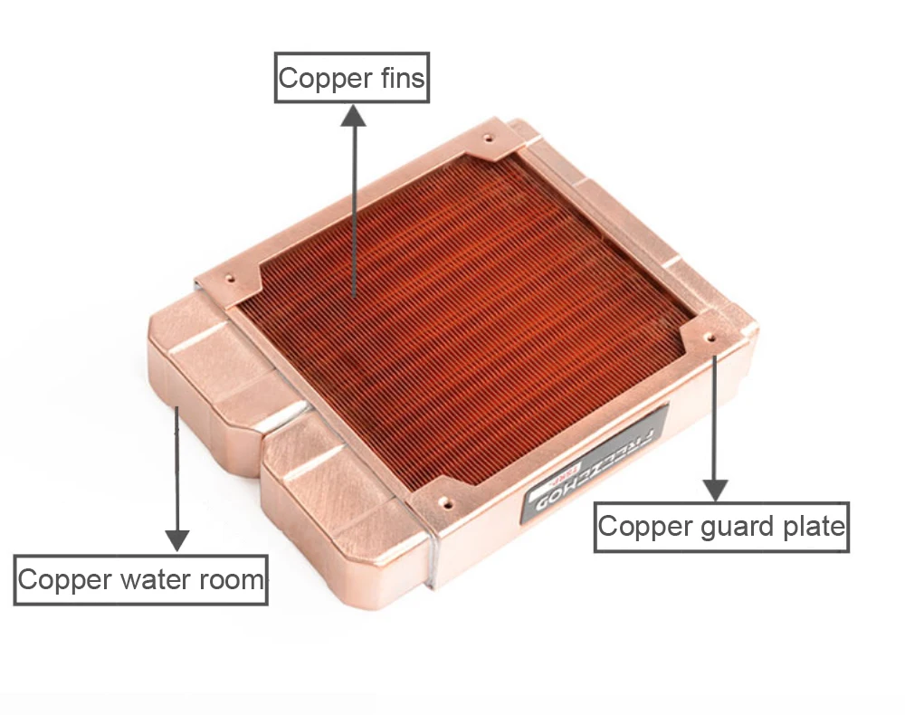 FREEZEMOD-Full Copper Water Cooling Row para PC