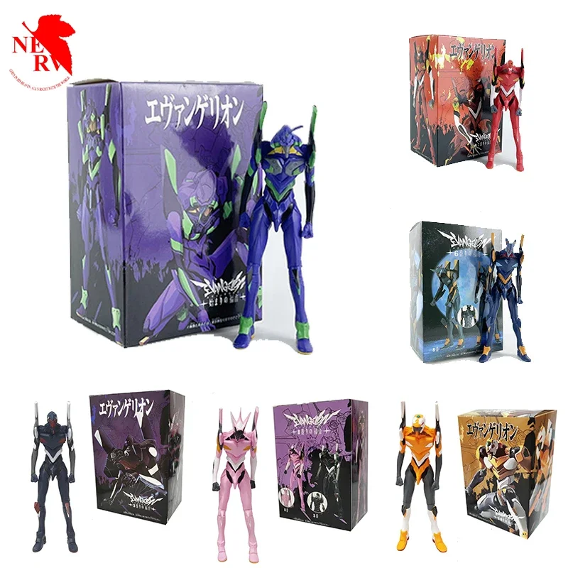 17Cm Anime Eva Neon Genesis Evangelion Action Figures Eva-01 Test Type Figure Collection Harajuku Eva-00 Eva-03 Model Toys Gifts
