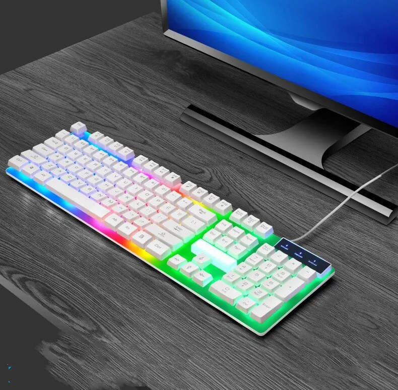 USB Wired Keyboard Mouse Set 104 Keys Backlight Gaming Keyboard Gaming Mouse For Laptop PC Computer