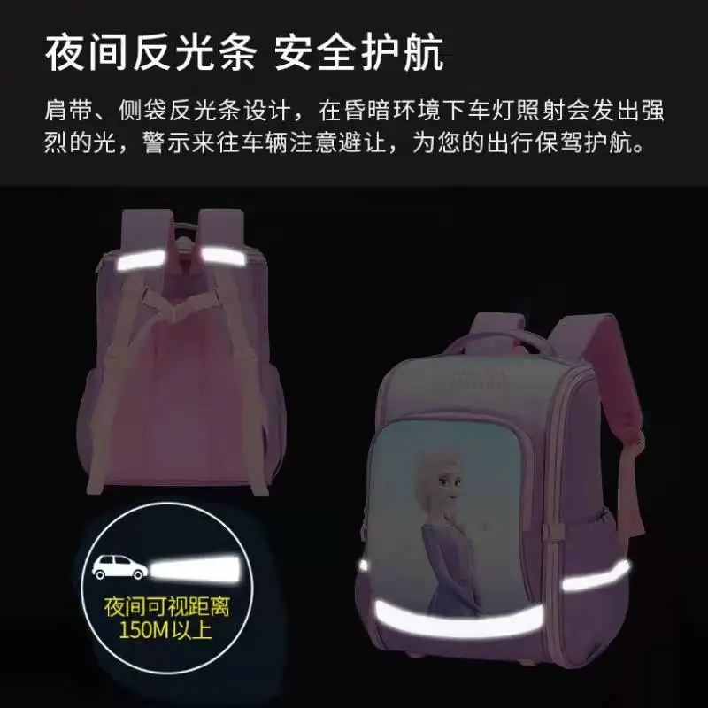 2022 Disney Frozen Marvel School Bags For Girls Boys Primary Student Shoulder Orthopedic Backpack Elsa Anna Spider Man Mochilars