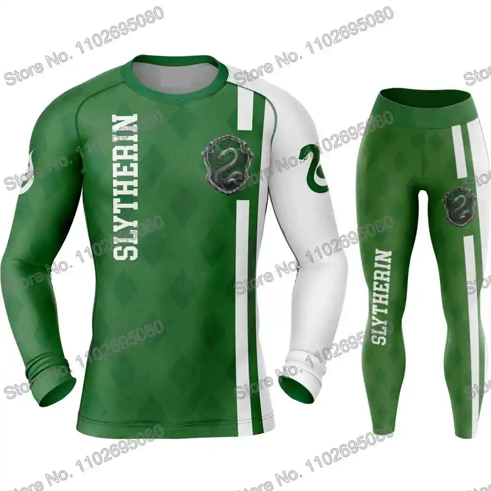 Magic School Rash Guard Diving T-Shirt Pants BJJ Boxing MMA Swimwear Men Summer Long Sleeve Surf Clothing Women GYM Tops Sports