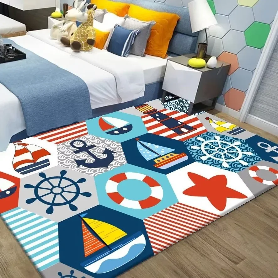 Cartoon Baby Crawling Play Mat: Soft Non-Slip Foldable Kids' Floor Mat For Children's Room Living Room_voghion.com