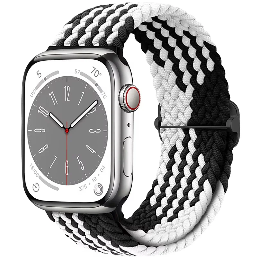 Braided Solo Loop Elastic Apple Watch Band Bracelet Strap