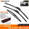 Double Rubber Car Wiper Blades for 2015-2020 Mazda CX-3 CX3 Front Rear Windshield Wipers Car Accessories 2015 2020 1