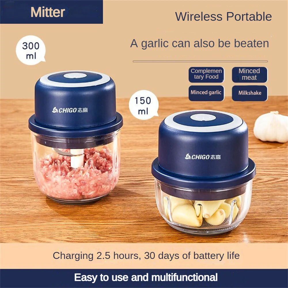

Измельчитель 250 мл прочный пищевой процессор портативный многофункциональный детский дополнительный пищевой аппарат Беспроводная зарядка чесночная машина