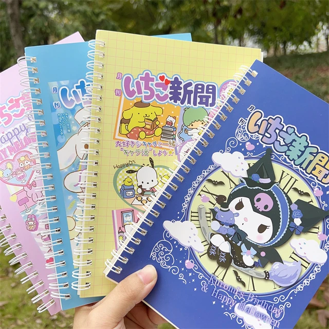 6pcs Sanrio Notebook Spiral Sketchbook Hello Kitty Kuromi Cinnamorol  Notepad Journal Planner Office School Stationery Supplies - AliExpress