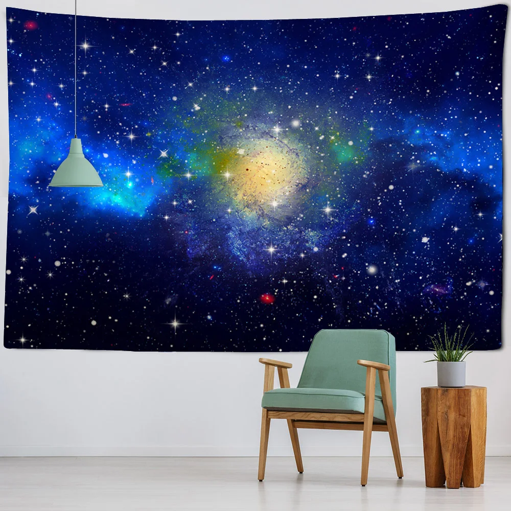 

Starry Sky Art Tapestry Home Decoration Wall Hanging Hippie Bohemian Room Art Background Fabric Bed Sheet Beach Scarf Yoga Mat