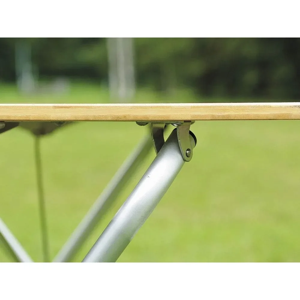 Camping Tables，Single Action Table Low, LV-100TR, Made of Laminated Bamboo, for Indoor Outdoor Use