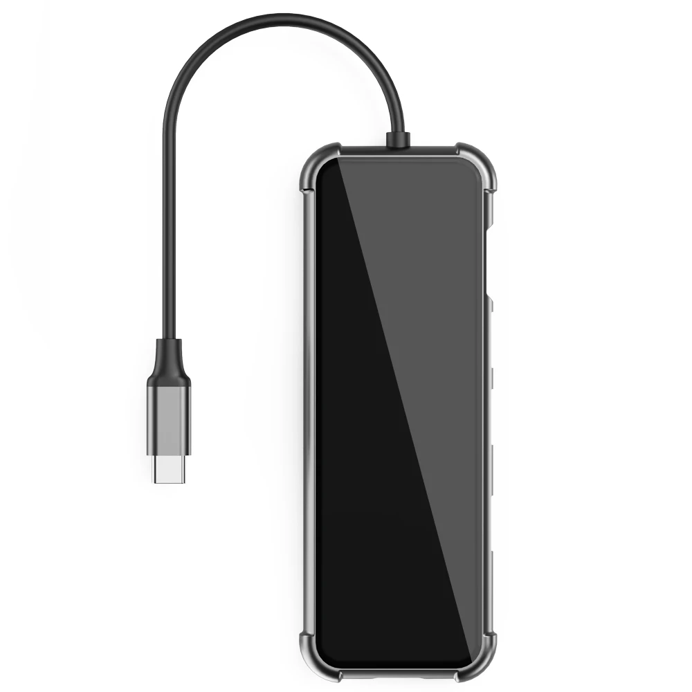 AIRSKY USB C Docking Sation to DP HDMI Adapter Hub for Huawei Samsung Mobile Phones Tablets PC Laptop TVs Projectors Monitors