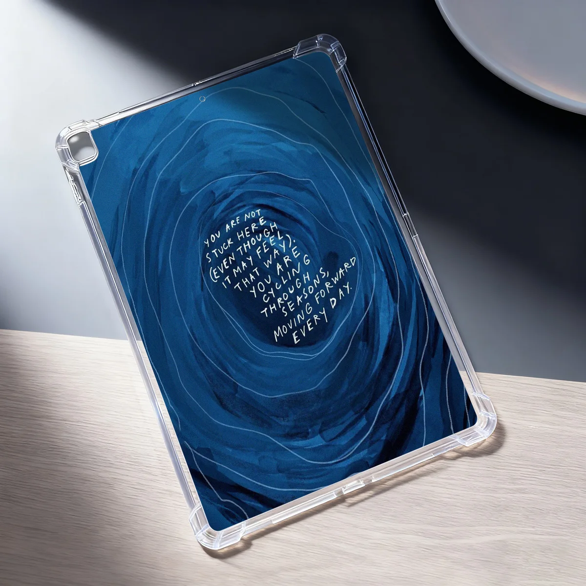 Vibrant Rainbow Tablet Case - Soft Clear Protective Cover