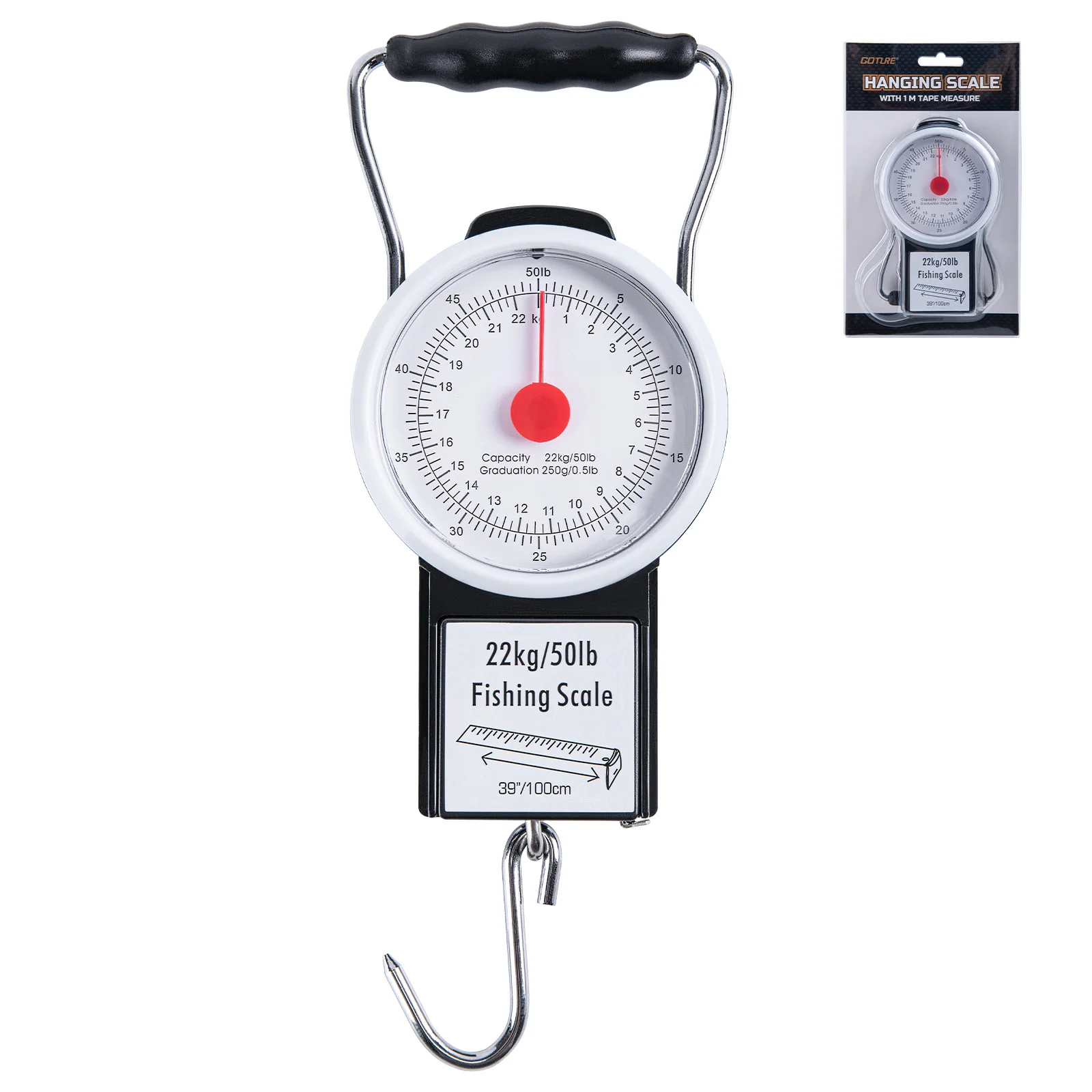 Balance mécanique pêche Goture pèse-poisson portable cuisine multifonction poids aiguille dial main