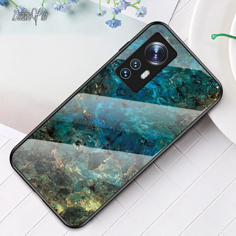 Mi 11 Lite Custodia DECLAREYAO Cover rigida in vetro per Xiaomi Mi 12 12X 11X 10 Ultra 9T 10T 11T 12S Pro Custodia in silicone Ultra Sli_voghion.com