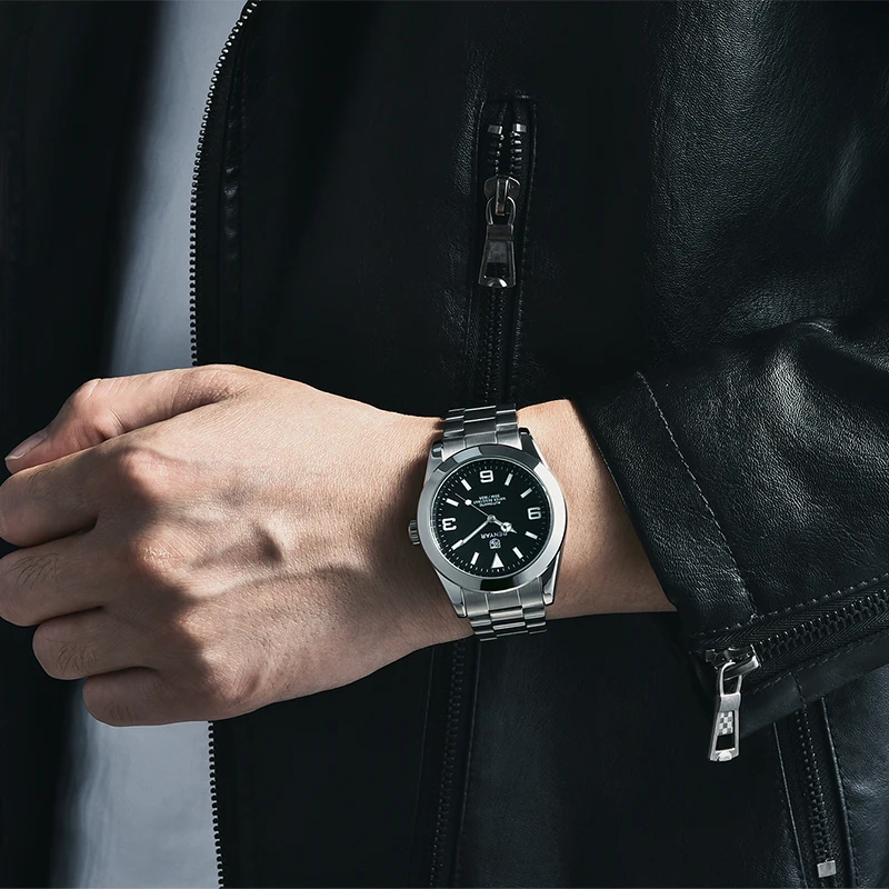 Benyar Luxury Men Mechanical Wristwatches Stainless Steel Sports Men Automatic Watches 50atm Waterproof Clock, Alina Gadgets