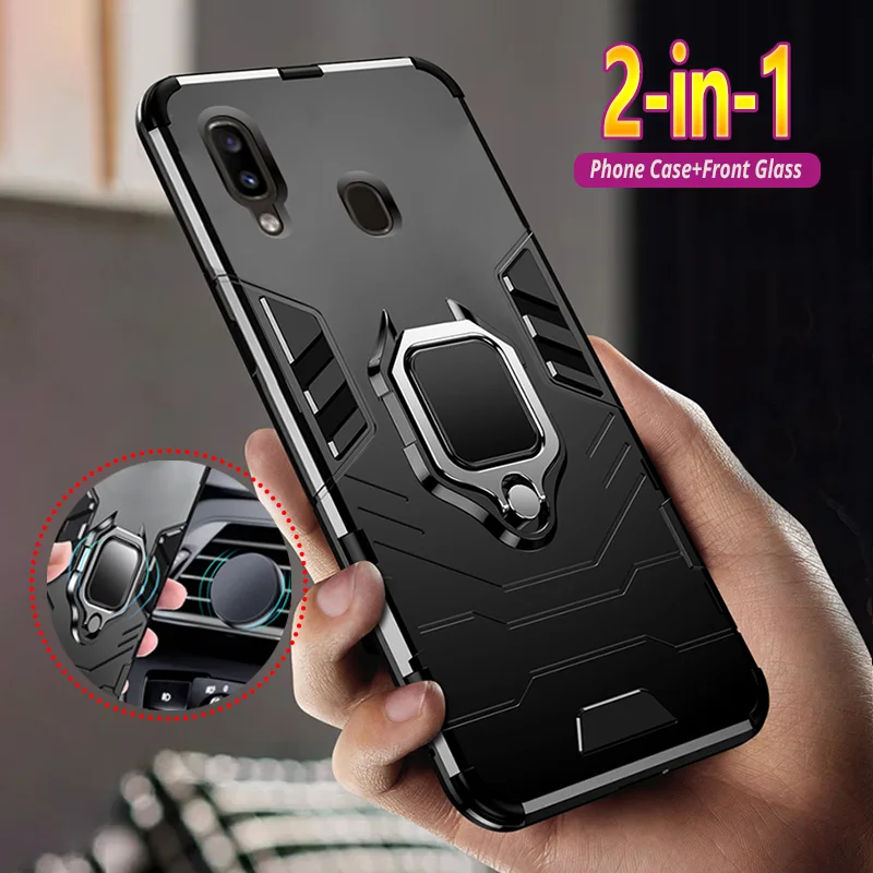 

Case For Samsung Galaxy A10 A20 A30 A40 A50 A60 A70 A80 A90 5G Armor Shock Proof Magnetic Bracket Phone Cover Coque