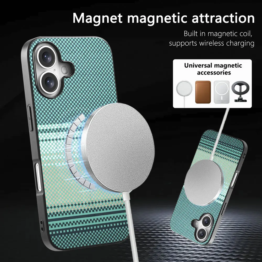 Premium Magnetic Wireless Charging Back Cover – Luxury Edition