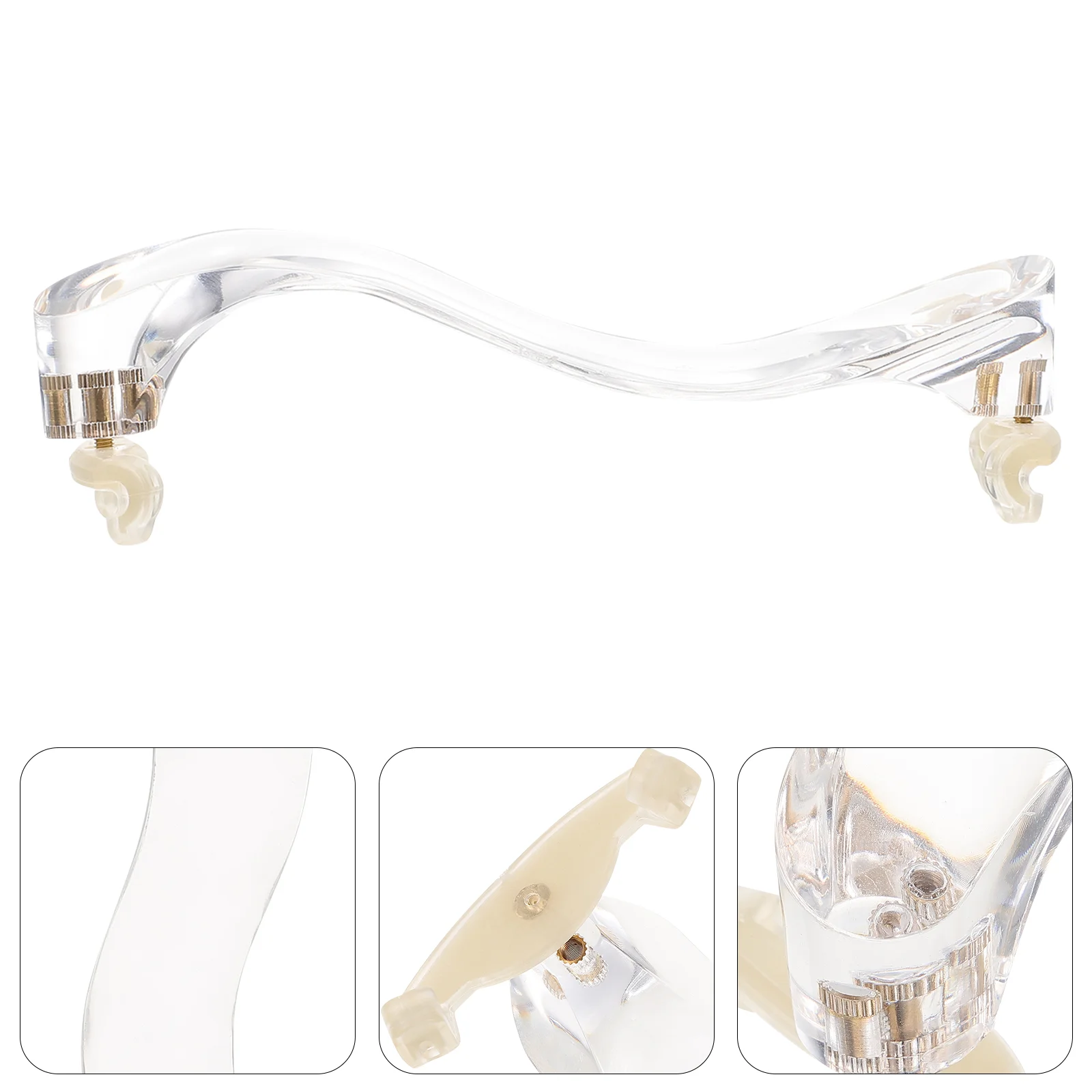 

Violin Shoulder Rest Piano Instrument Support Acrylic Holder Portable Bracket Hand-held Durable Pad White