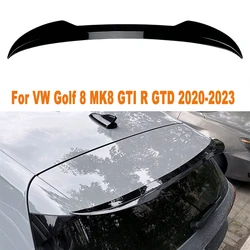 For VW Golf 8 MK8 GTI R GTD 2020-2023 Car Tail Wings Fixed Wind Spoiler Rear Wing Auto Decoration Accessories