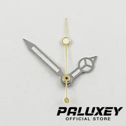Ghost Hands with Blue, Green, and Red Accents - Luminous Green Watch Hands (Silver Gold)