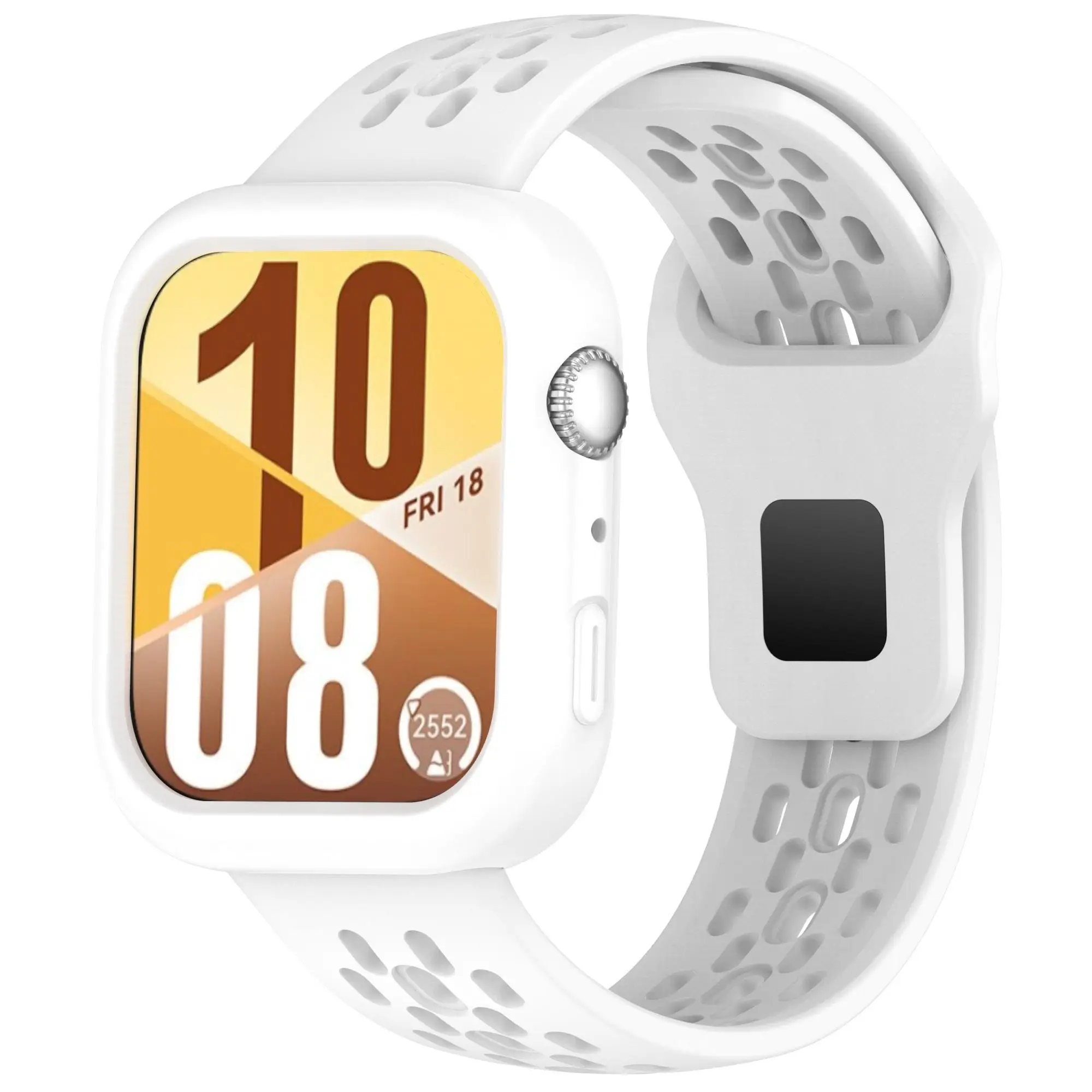 Versatile 2-in-1 Silicone Watch Strap and Case - Adjustable Replacement Band