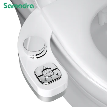 Bottone SAMODRA Bidet-doppio ugello autopulente Non elettrico (lavaggio frontale e posteriore) Bidet per acqua dolce attacco per sedile del Water 1